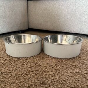 Boots & Barkley Speckle Melamine Large Dog Bowl Set of 2